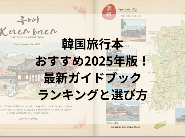 韓国旅行本おすすめ2025年版！最新ガイドブックランキングと選び方
